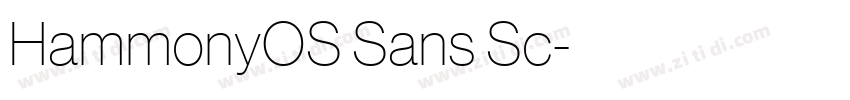 HammonyOS Sans Sc字体转换